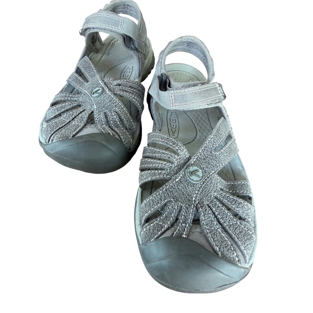 Keen Rose Gray Sport Sandals‎ Womens 7.5 Hiking Water Shoes 1016733 LYN